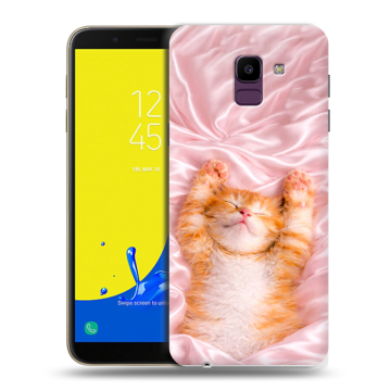 Силиконовый чехол на Samsung Galaxy J6 с принтом женский Силиконовый чехол на Samsung Galaxy J6 с принтом женский
