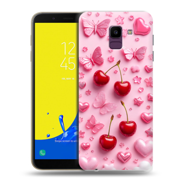 Силиконовый чехол на Samsung Galaxy J6 с принтом для девочек Силиконовый чехол на Samsung Galaxy J6 с принтом для девочек