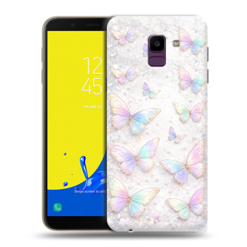 Силиконовый чехол на Samsung Galaxy J6 с принтом женский Силиконовый чехол на Samsung Galaxy J6 с принтом женский