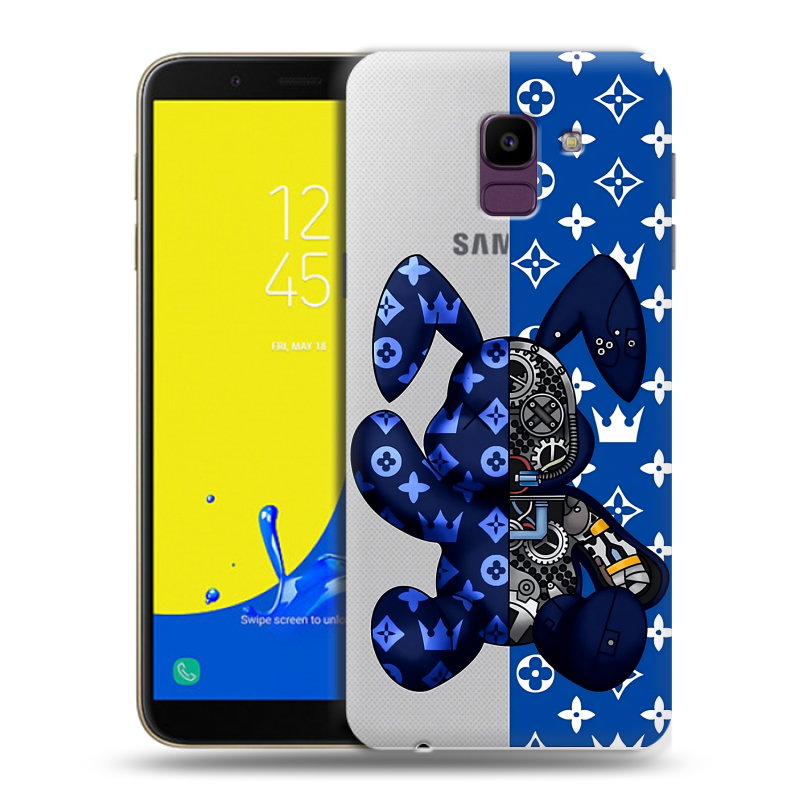 Пластиковый чехол на Samsung Galaxy J6 с принтом Луи робот Пластиковый чехол на Samsung Galaxy J6 с принтом Луи робот