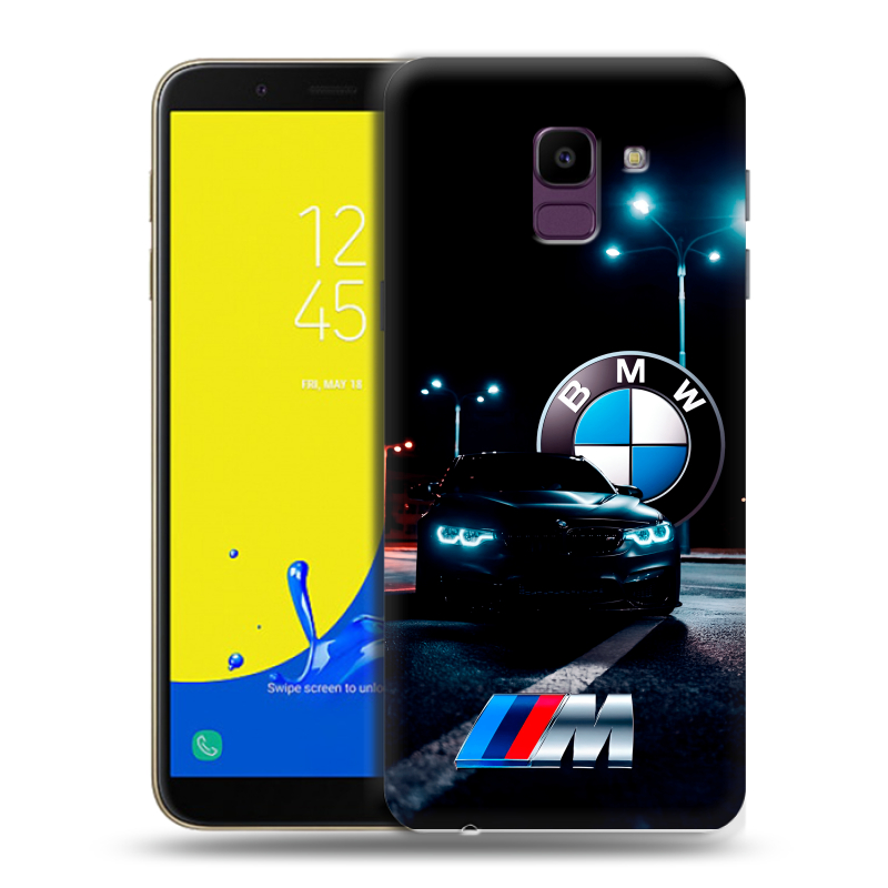 Пластиковый чехол на Samsung Galaxy J6 с принтом БМВ BMW Пластиковый чехол на Samsung Galaxy J6 с принтом БМВ BMW