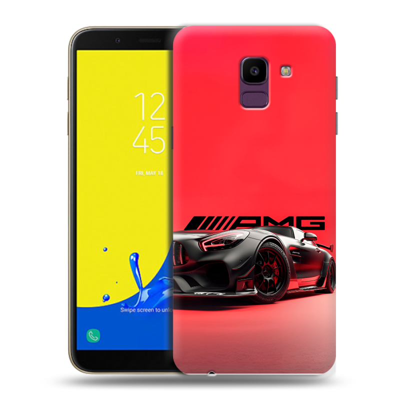 Силиконовый чехол на Samsung Galaxy J6 с принтом Мерседес Mercedes AMG Силиконовый чехол на Samsung Galaxy J6 с принтом Мерседес Mercedes AMG