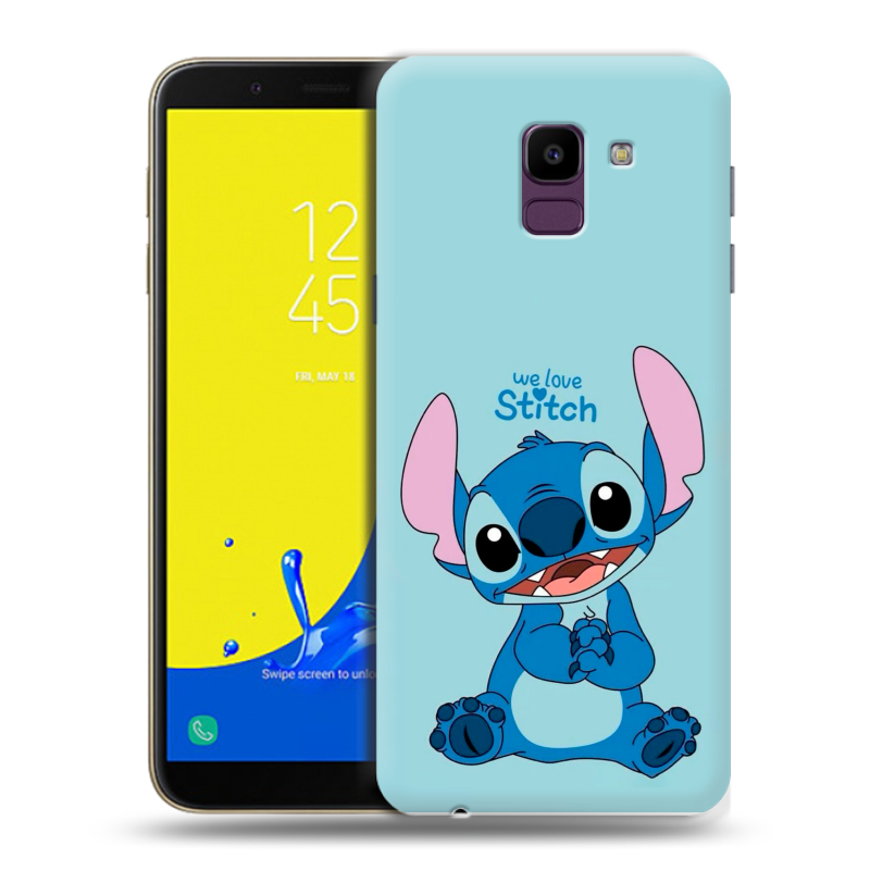 Силиконовый чехол на Samsung Galaxy J6 с принтом Лило и Стич Силиконовый чехол на Samsung Galaxy J6 с принтом Лило и Стич