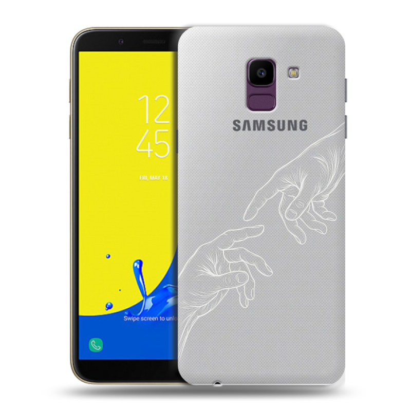Пластиковый чехол на Samsung Galaxy J6 с принтом Сотворение мира Пластиковый чехол на Samsung Galaxy J6 с принтом Сотворение мира