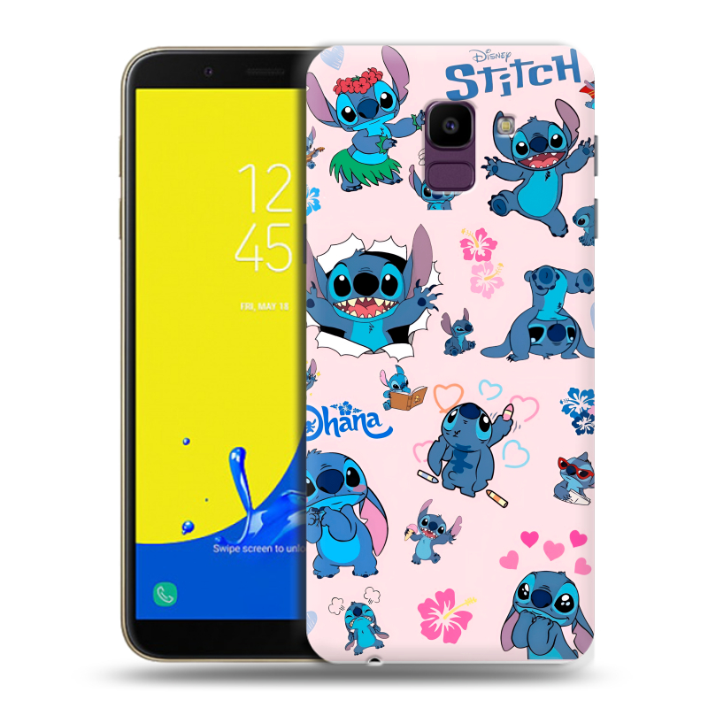 Силиконовый чехол на Samsung Galaxy J6 с принтом Лило и Стич Силиконовый чехол на Samsung Galaxy J6 с принтом Лило и Стич