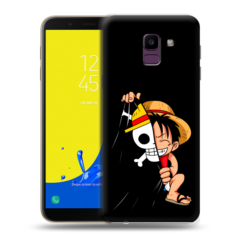 Пластиковый чехол на Samsung Galaxy J6 с принтом One Piece Ван Пис Пластиковый чехол на Samsung Galaxy J6 с принтом One Piece Ван Пис