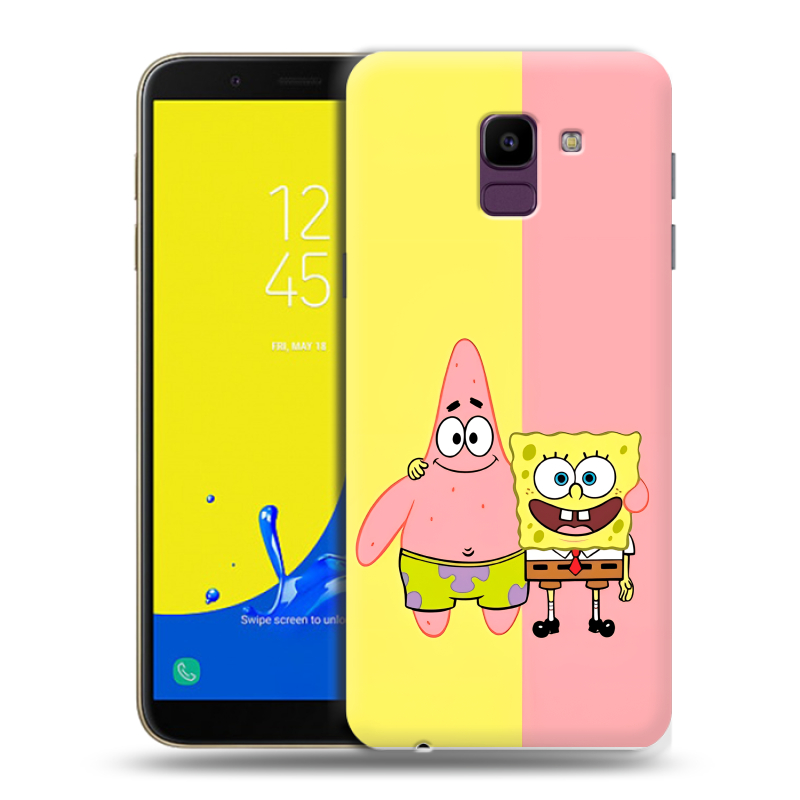 Силиконовый чехол на Samsung Galaxy J6 с принтом Спанч боб Спанчбоб Силиконовый чехол на Samsung Galaxy J6 с принтом Спанч боб Спанчбоб