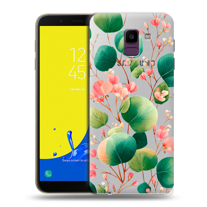 Силиконовый чехол на Samsung Galaxy J6 с принтом женский Силиконовый чехол на Samsung Galaxy J6 с принтом женский