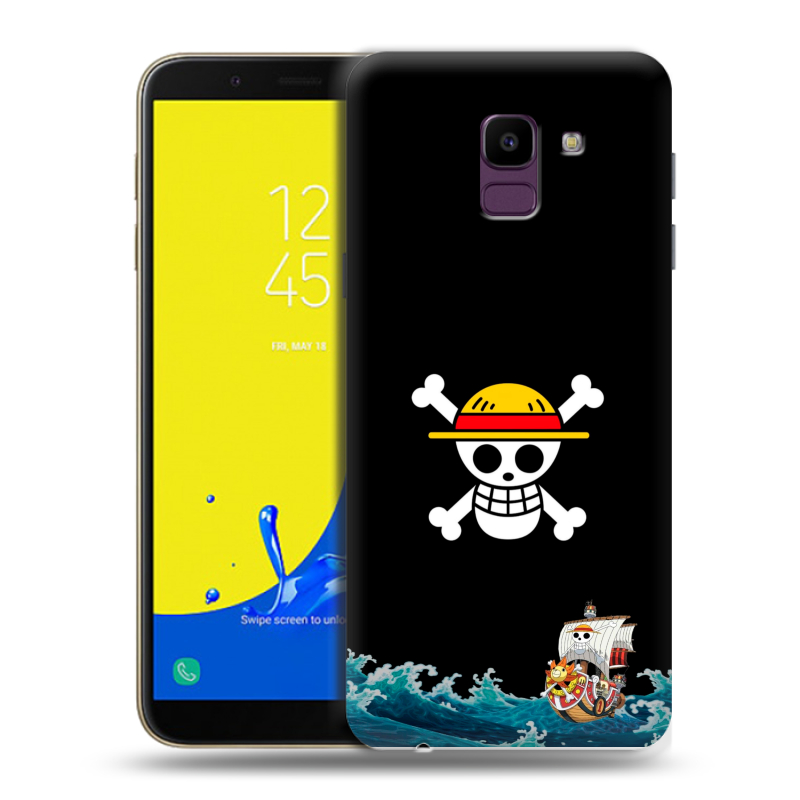 Пластиковый чехол на Samsung Galaxy J6 с принтом One Piece Ван Пис Пластиковый чехол на Samsung Galaxy J6 с принтом One Piece Ван Пис