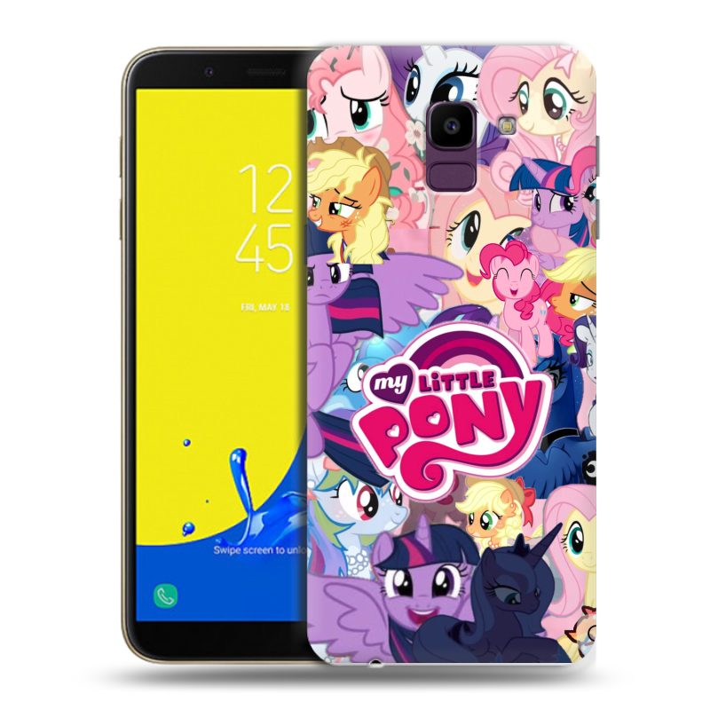 Пластиковый чехол на Samsung Galaxy J6 с принтом My little pony Дружба чудо Пластиковый чехол на Samsung Galaxy J6 с принтом My little pony Дружба чудо