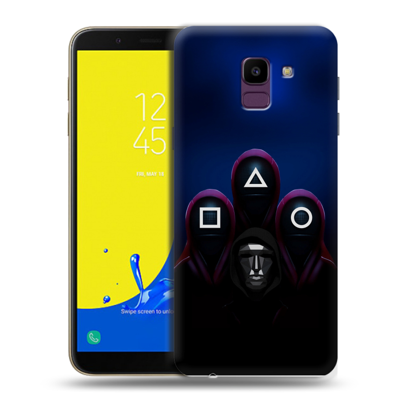 Силиконовый чехол на Samsung Galaxy J6 с принтом Игра Кальмара Силиконовый чехол на Samsung Galaxy J6 с принтом Игра Кальмара