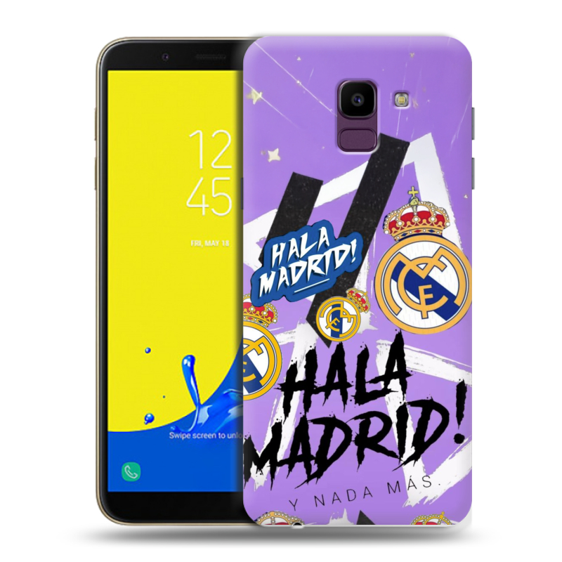 Силиконовый чехол на Samsung Galaxy J6 с принтом Real Madrid Реал Мадрид Силиконовый чехол на Samsung Galaxy J6 с принтом Real Madrid Реал Мадрид