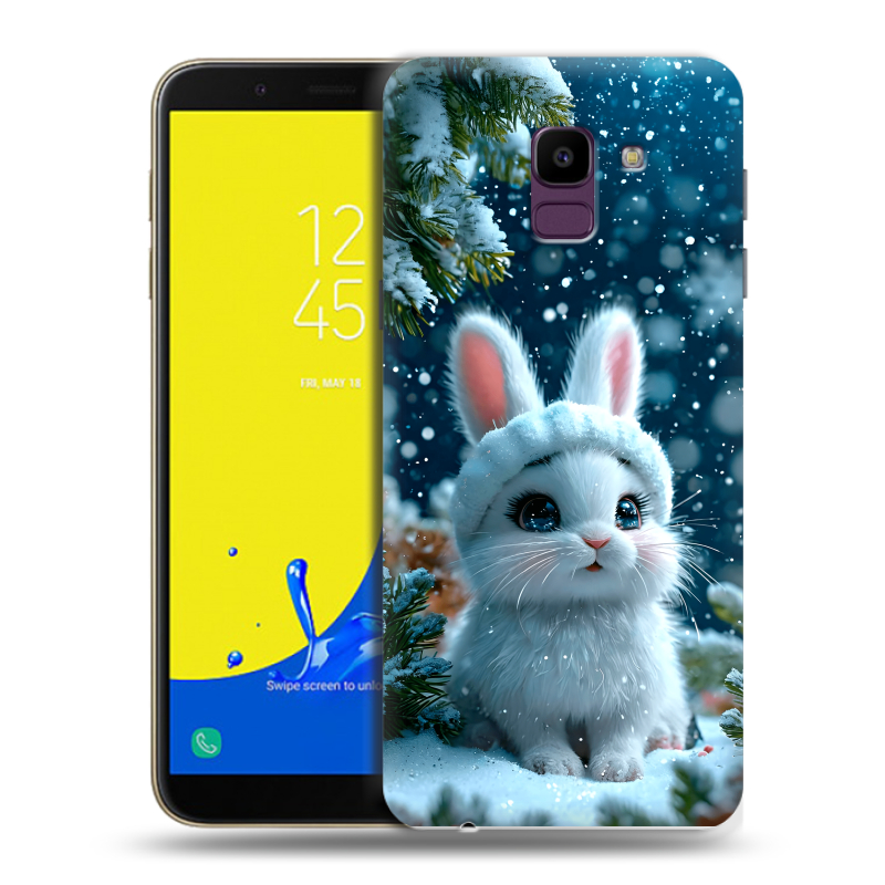 Силиконовый чехол на Samsung Galaxy J6 с принтом Новый год Силиконовый чехол на Samsung Galaxy J6 с принтом Новый год