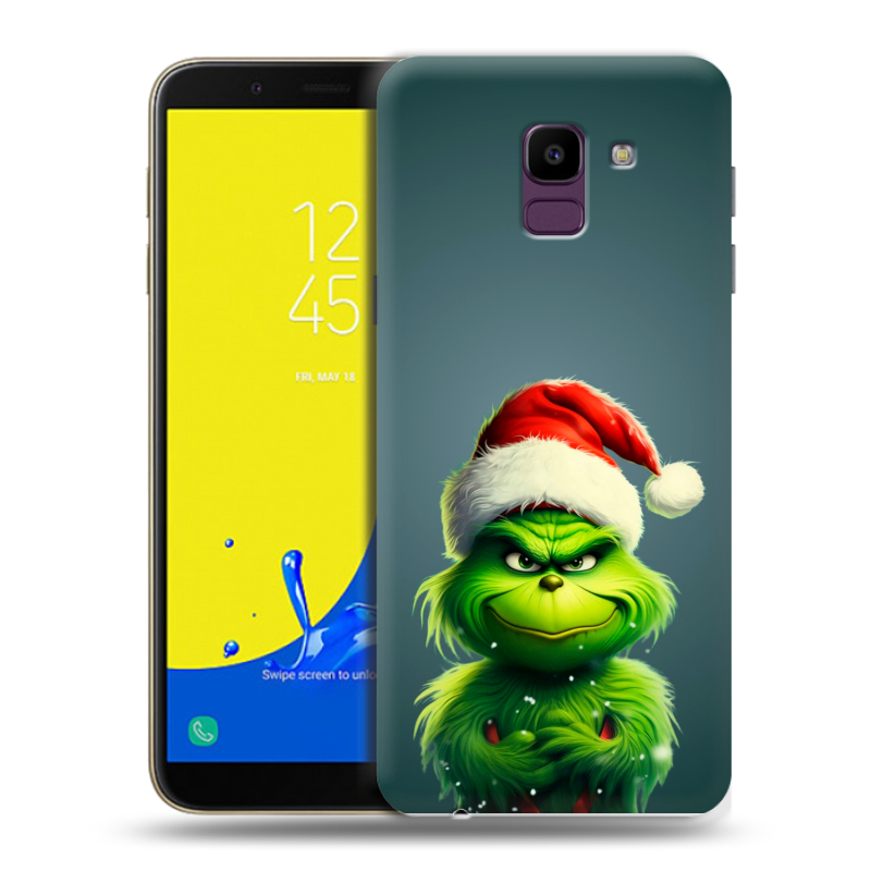 Силиконовый чехол на Samsung Galaxy J6 с принтом Новый год Силиконовый чехол на Samsung Galaxy J6 с принтом Новый год