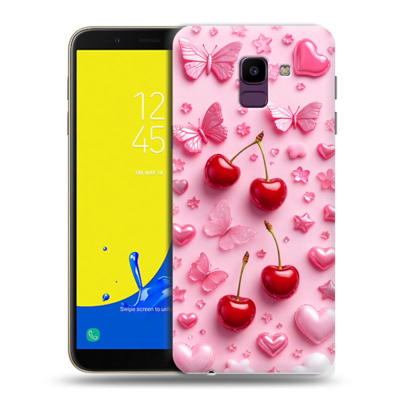 Пластиковый чехол на Samsung Galaxy J6 с принтом для девочек Пластиковый чехол на Samsung Galaxy J6 с принтом для девочек
