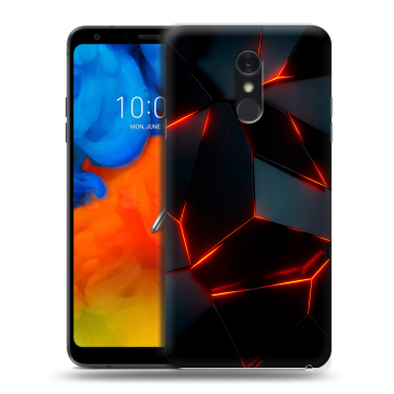 Пластиковый чехол на LG Q Stylus с принтом Яркие абстракции