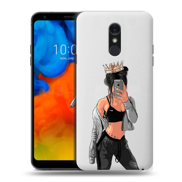 Пластиковый чехол на LG Q Stylus с принтом Женские принты