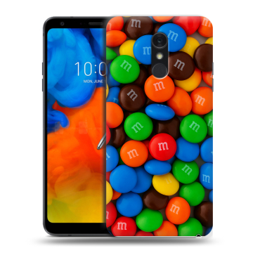 Пластиковый чехол на LG Q Stylus с принтом Конфеты