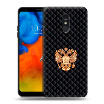 Пластиковый чехол на LG Q Stylus с принтом Герб России принт