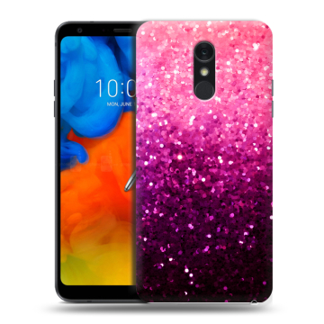 Пластиковый чехол на LG Q Stylus с принтом Блестки Пластиковый чехол на LG Q Stylus с принтом Блестки