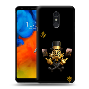Пластиковый чехол на LG Q Stylus с принтом Золотой скрудж макдак