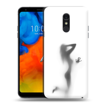 Пластиковый чехол на LG Q Stylus с принтом Силуэт