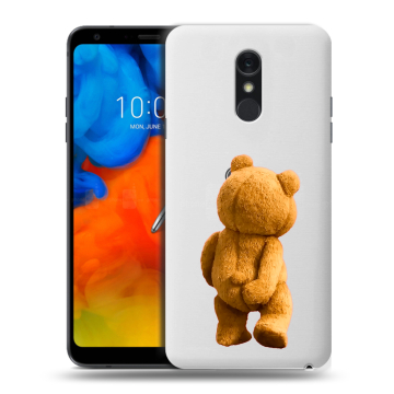 Пластиковый чехол на LG Q Stylus с принтом Медведь