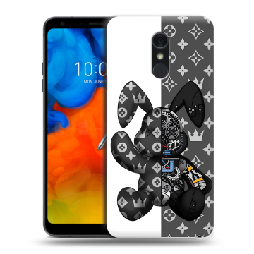 Пластиковый чехол на LG Q Stylus с принтом Луи робот