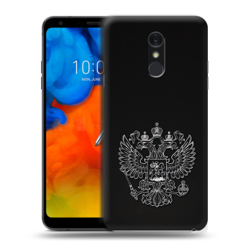 Пластиковый чехол на LG Q Stylus с принтом Герб России