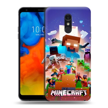 Пластиковый чехол на LG Q Stylus с принтом Майнкрафт Minecraft Пластиковый чехол на LG Q Stylus с принтом Майнкрафт Minecraft