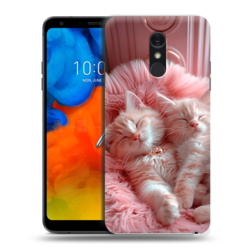 Пластиковый чехол на LG Q Stylus с принтом котята котики Пластиковый чехол на LG Q Stylus с принтом котята котики