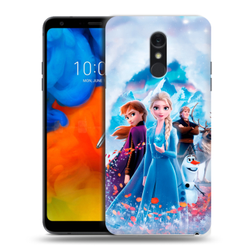 Пластиковый чехол на LG Q Stylus с принтом Холодное сердце Frozen