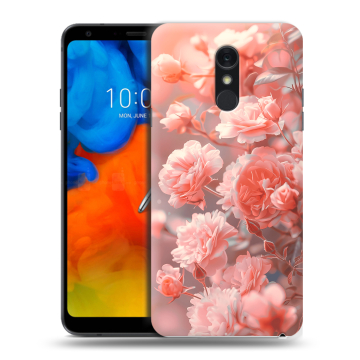 Пластиковый чехол на LG Q Stylus с принтом Розы цветы