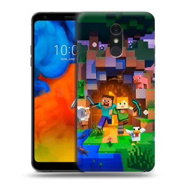Пластиковый чехол на LG Q Stylus с принтом Майнкрафт Minecraft Пластиковый чехол на LG Q Stylus с принтом Майнкрафт Minecraft