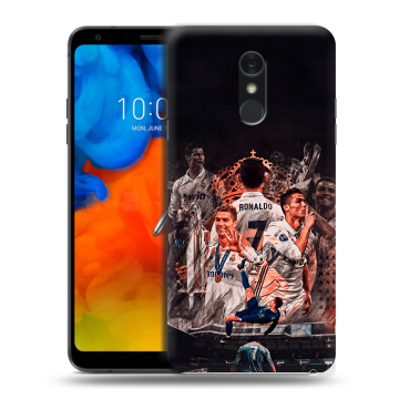 Пластиковый чехол на LG Q Stylus с принтом Реал Роналдо Real Ronaldo