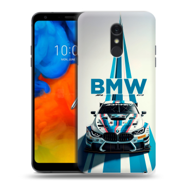 Пластиковый чехол на LG Q Stylus с принтом БМВ BMW