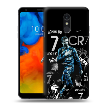 Пластиковый чехол на LG Q Stylus с принтом Реал Роналдо