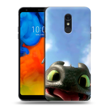 Пластиковый чехол на LG Q Stylus с принтом Как приручить дракона