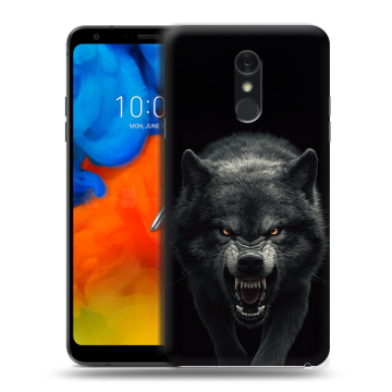 Пластиковый чехол на LG Q Stylus с принтом Волк