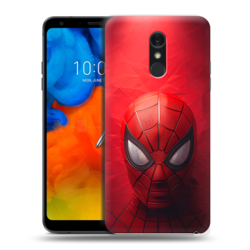 Пластиковый чехол на LG Q Stylus с принтом Spiderman Человек паук
