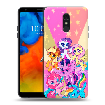 Пластиковый чехол на LG Q Stylus с принтом My little pony Дружба чудо