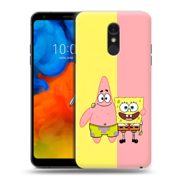 Пластиковый чехол на LG Q Stylus с принтом Спанч боб Спанчбоб