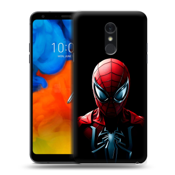 Пластиковый чехол на LG Q Stylus с принтом Spiderman Человек паук