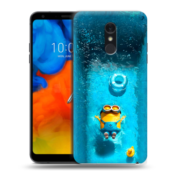 Пластиковый чехол на LG Q Stylus с принтом Миньоны Пластиковый чехол на LG Q Stylus с принтом Миньоны