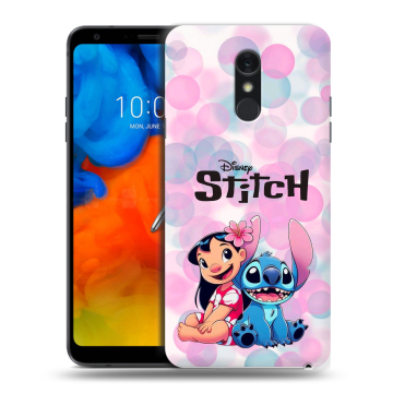 Пластиковый чехол на LG Q Stylus с принтом Лило и Стич