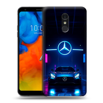 Пластиковый чехол на LG Q Stylus с принтом Mercedes Мерседес