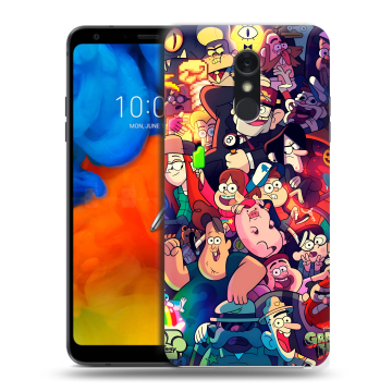 Пластиковый чехол на LG Q Stylus с принтом Gravity Falls Гравити Фолз