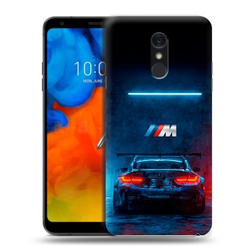Пластиковый чехол на LG Q Stylus с принтом BMW БМВ