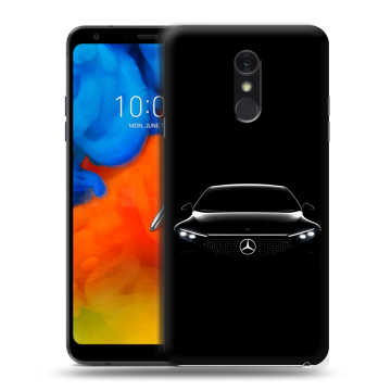 Пластиковый чехол на LG Q Stylus с принтом Mercedes Мерседес