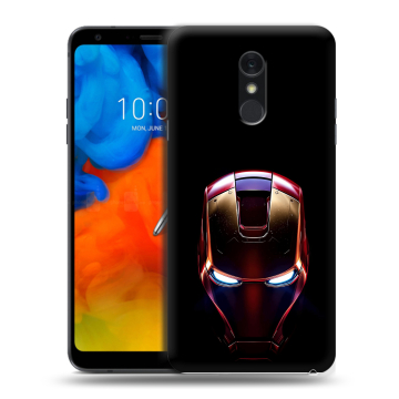 Пластиковый чехол на LG Q Stylus с принтом IronMan Железный человек